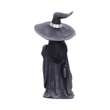 Load image into Gallery viewer, Little Souls Gleam Gothic Figurine Black Coat, Spell book & Owl Wiccan Altar Decor