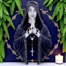 Laden Sie das Bild in den Galerie-Viewer, Gothic Prayer Nun Wall Plaque Witchy Hanging Dark Fallen Angel Figurine Art Decor