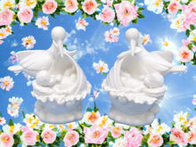 Load image into Gallery viewer, Stork & Newborn Baby Pair Statuettes – Resin New Life Celebration Figures, Charming Baby Shower Gift, Nursery Decor Sculptures-OsirisTradingUK