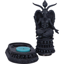 Load image into Gallery viewer, Exclusive Baphomet's Devotion Tea Light Holder – 17cm Gothic Occult Candle Holder