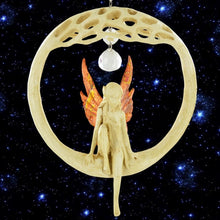 Load image into Gallery viewer, Tree of Life Fairy Window Hanger Art Nouveau Faerie Deco Dream Catcher