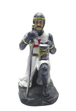 Load image into Gallery viewer, Crusader Knight Sculpture – Medieval Warrior Collectible – Templar Decor Figurine Gift