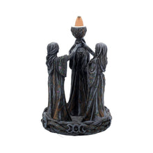 Load image into Gallery viewer, Mother Maiden & Crone Backflow Incense Burner Wiccan Triple Goddess Aromatherapy