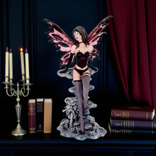 Load image into Gallery viewer, Seductive Dark Fairy Figurine Scarlet Gothic Fantasy Art Statue Collectible Gift