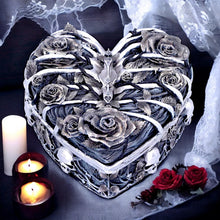Load image into Gallery viewer, Gothic Caged Heart Trinket Box Fantasy Keepsake Ornament