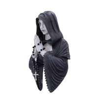 Laden Sie das Bild in den Galerie-Viewer, Gothic Prayer Nun Wall Plaque Witchy Hanging Dark Fallen Angel Figurine Art Decor