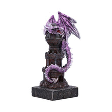Load image into Gallery viewer, Nemesis Now Purple Dragon Tower Figurine - Gothic Resin Ornament Collectible 17cm