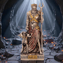 Load image into Gallery viewer, Small Hades God of the Underworld Figurine Greek Mythology Statue Cerberus