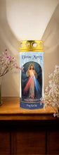 Load image into Gallery viewer, Divine Mercy Candle with Windproof Cap - Height 16.5 cm | Prayer Candle | Jesus I Trust In You | Catholic Devotional