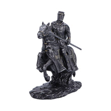 Load image into Gallery viewer, Crusader Templar Warrior Statue Horseback Knight Figurine Medieval Ornament