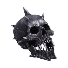 Laden Sie das Bild in den Galerie-Viewer, Gothic Spiked Demon Skull Figurine Fanged Horror Decor Halloween Scary Statue