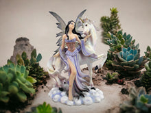 Laden Sie das Bild in den Galerie-Viewer, Enchanted Resin Fairy and Unicorn Statue - Mystical Figurine, Whimsical Home Decor, Magical Fantasy Art, Collectible Sculpture-OsirisTradingUK