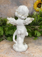 Load image into Gallery viewer, Enchanting Cherub Angel Statue with Gilded Accents - Elegantly Crafted Resin Cherub - Heavenly Nursery Decor - Boxed for Gifting"-OsirisTradingUK