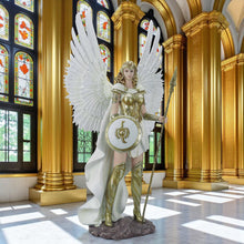 Load image into Gallery viewer, Guardian Angel Figurine 67cm Fantasy Winged Warrior Goddess Resin Statue