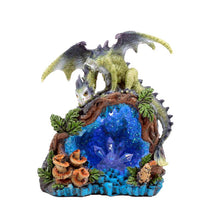 Load image into Gallery viewer, Dragon LED Crystal Cave Figurine - Color-Changing Fantasy Ornament Statue
