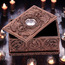 Charger l'image dans la galerie, Anne Stokes Dragons of the Sabbats Tarot Box Bronze 14.5cm - Gothic Dragon Card Holder