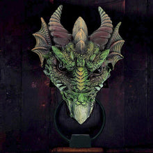 Load image into Gallery viewer, Dragon Door Knocker - Gothic Fantasy Resin Ornament for Home Decor