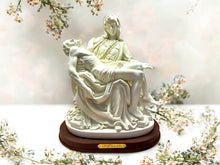 Load image into Gallery viewer, Sacred La Pieta Fine Art Replica, Resin Michelangelo Inspired Sculpture, Spiritual Christian Decor, Serene Madonna and Child Figurine-OsirisTradingUK