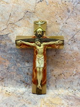 Load image into Gallery viewer, Sacred Resin Holy Trinity Wall Cross - 20cm Spiritual Crucifix with Divine Figurines, Religious Home Decor, Blessed Wall Hanging-OsirisTradingUK