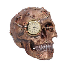 Laden Sie das Bild in den Galerie-Viewer, Gothic Steampunk Clockwork Skull Skeleton Figurine Gear Mechanical Cog Art Decor