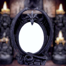 Load image into Gallery viewer, Gothic Dragon Mirror Fantasy Home Decor Figurine Halloween Spooky Free Standing Gift