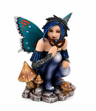 Load image into Gallery viewer, Gothic Fairy Figurine Butterfly Wings Masquerade Mask Fantasy Statue Ornament