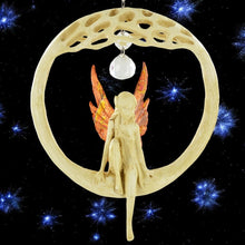 Load image into Gallery viewer, Tree of Life Fairy Window Hanger Art Nouveau Faerie Deco Dream Catcher