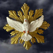 Load image into Gallery viewer, Holy Spirit Wall Plaque 15 x15 cm | White Dove Religious Resin Ornament | Catholic Christian Decor