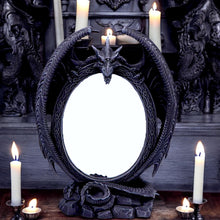 Load image into Gallery viewer, Gothic Dragon Mirror Fantasy Home Decor Figurine Halloween Spooky Free Standing Gift