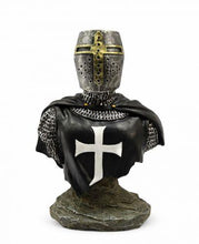 Load image into Gallery viewer, Dark Knight Templar Bust Crusader Helmet Medieval Gothic Warrior Ornament