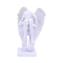 Load image into Gallery viewer, Angels Contemplation Figurine – 28cm Elegant White Angel Sculpture