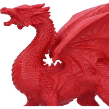 Load image into Gallery viewer, Red Dragon Figurine Fierce Fantasy Creature Ornament Gothic Mythical Sculpture
