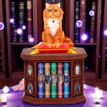 Load image into Gallery viewer, Mad About Cats Storage Box Bookcase Figurine Wiccan Alter Fantasy Ornament