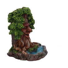 Load image into Gallery viewer, Mystical Tree Spirit Incense Holder Green Man Backflow Burner Gothic Decor Statue