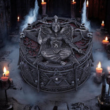 Load image into Gallery viewer, Gothic Baphomet Pagan Trinket Box | Wiccan Decor Nemesis Now Ornament 11cm