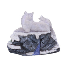 Load image into Gallery viewer, Mother Wolf with Pups Perpetual Calendar Arctic Wildlife Figurine Home Decor