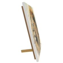 Load image into Gallery viewer, "LEX Ceramic Art Tile by Bree Merryn - Majestic Lion Wall Decor, 20x20 cm, Ready to Hang"