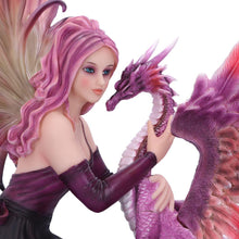 Load image into Gallery viewer, Enchanted Fantasy Fairy & Dragon Figurine Gothic Mythical Creature Ornament Art