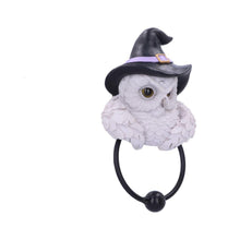 Load image into Gallery viewer, Enchanted Snowy Owl Door Knocker Witchcraft Pagan Mystical Home Ornament