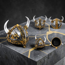 Laden Sie das Bild in den Galerie-Viewer, Norse Dragon Viking Helmet Medieval Warrior Armour Display Ornament Gift