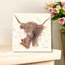 Load image into Gallery viewer, Highland Harmony Ceramic Art Tile by Bree Merryn | 20x20cm | Ready to Hang | Gift Boxed