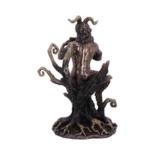 Laden Sie das Bild in den Galerie-Viewer, Bronze Pan’s Melody Figurine 24cm | Mythological Resin Sculpture