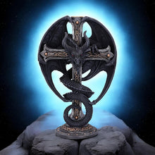 Load image into Gallery viewer, Gothic Dragon Candle Holder – 24.5cm Hand-Painted Resin Fantasy Ornament Decor