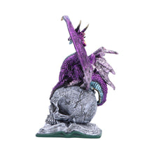 Laden Sie das Bild in den Galerie-Viewer, Mystical Dragon on Skull And Book Statue Gothic Decor Fantasy Figurine Ornament