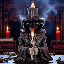 Laden Sie das Bild in den Galerie-Viewer, Backflow Incense Burner Plague Doctor Figurine Gothic Cone Holder Ornament
