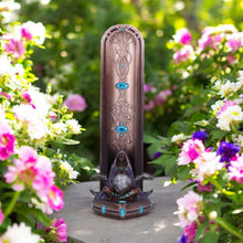 Load image into Gallery viewer, Triple Moon Goddess Incense Burner 22.5 cm - Wiccan Altar Decor, Hand-Painted Resin