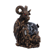 Load image into Gallery viewer, Illuminating Orbuculum of the Baphomet Figurine | LED Light Gothic Decor 16cm