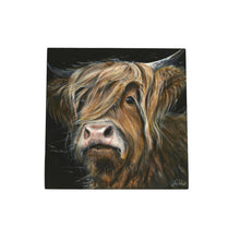 Load image into Gallery viewer, Duncan the Highland Cow Ceramic Art Tile | Pankhurst Gallery