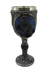 Load image into Gallery viewer, Gothic Black Cat Drinking Goblet Wiccan Chalice Resin Wine Cup Witchcraft Decor