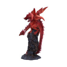 Load image into Gallery viewer, Intricate Red Dragon Figurine Gothic Fantasy Art Resin Statue Gift Collectible Decor28.5cm